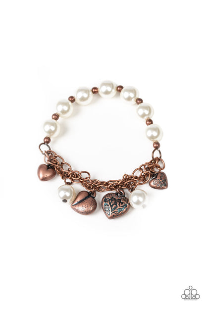 More Amour - copper - Paparazzi bracelet