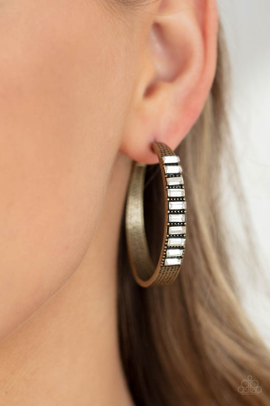More To Love - brass - Paparazzi earrings