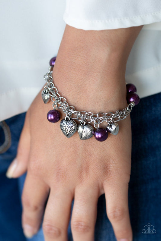 More Amour-purple-Paparazzi bracelet
