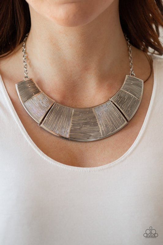 More Roar - silver - Paparazzi necklace