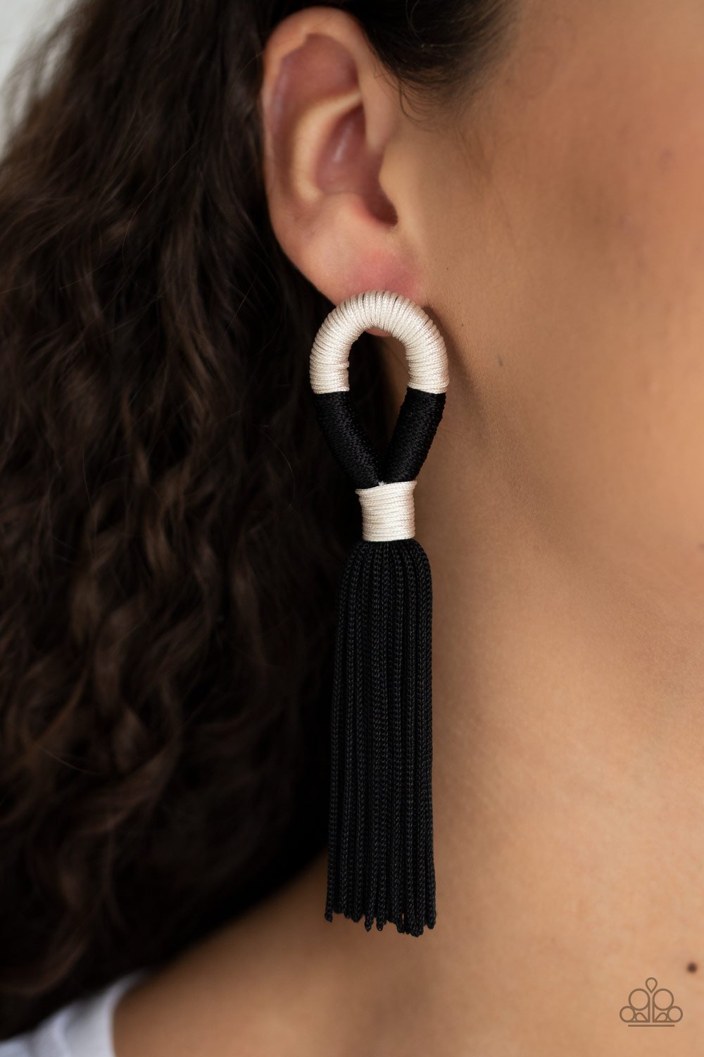 Moroccan Mambo-black-Paparazzi earrings