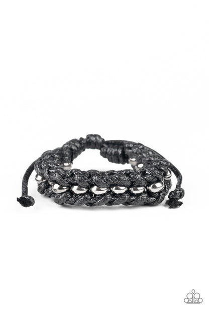 Motor Pool - black - Paparazzi mens bracelet