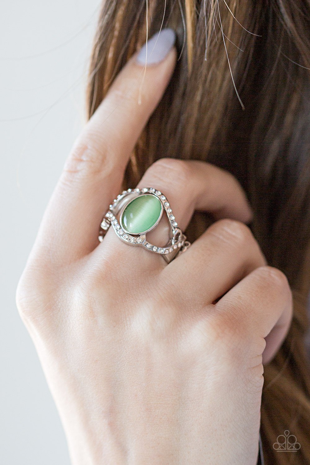 Moulin Moon - green - Paparazzi ring