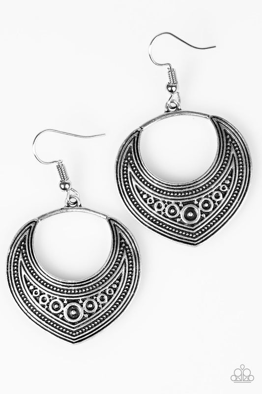 Mountain Muse - Silver - Paparazzi earrings