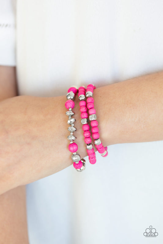 Mountain Artist - pink - Paparazzi bracelet