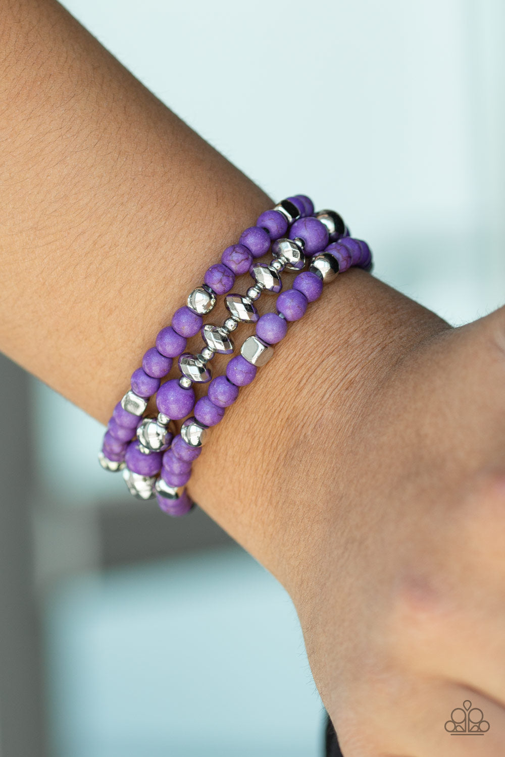 Mountain Artist - purple - Paparazzi bracelet
