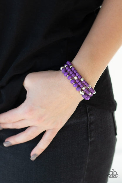 Mountain Artist-purple-Paparazzi bracelet