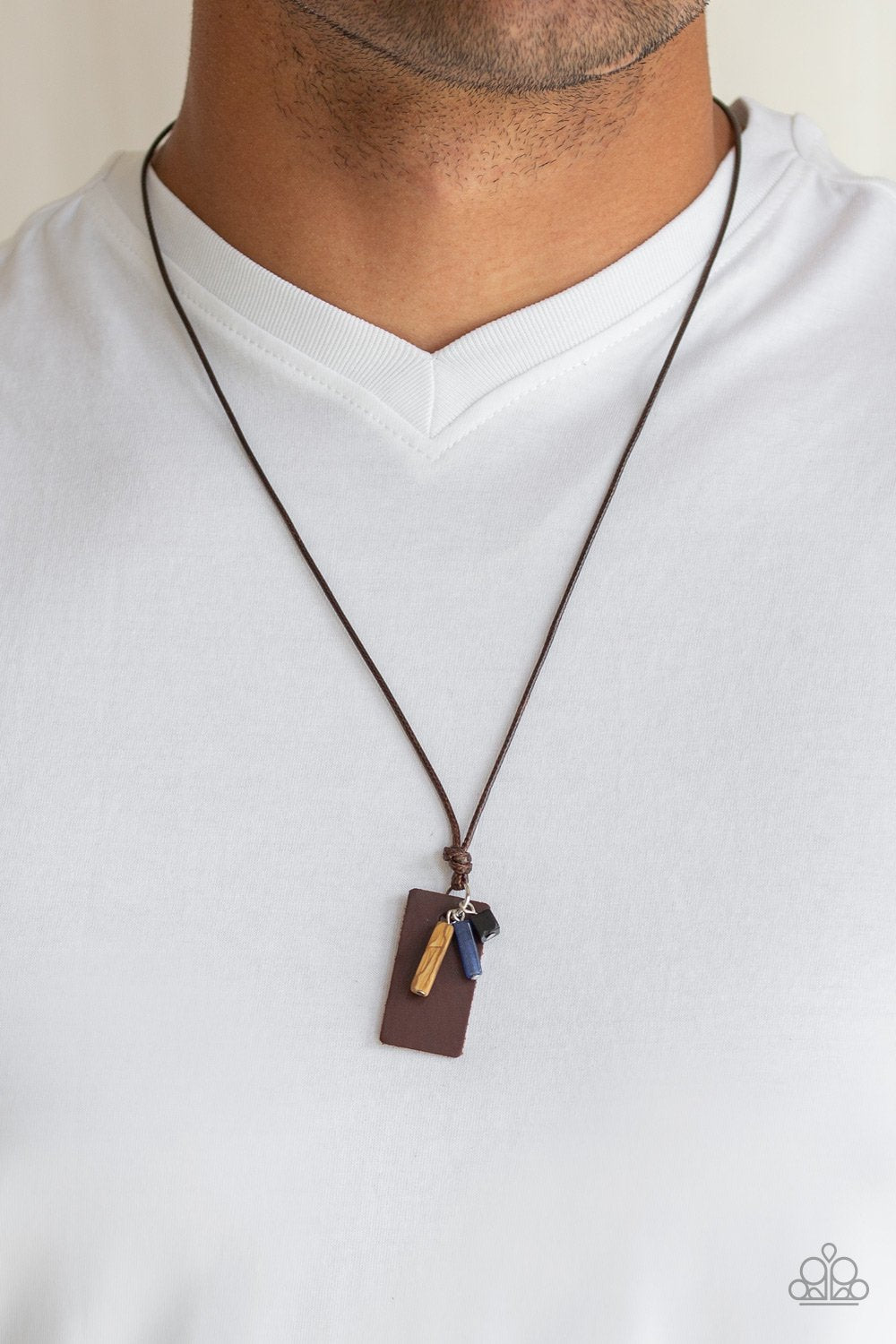 Mountain Scout-brown-Paparazzi mens necklace