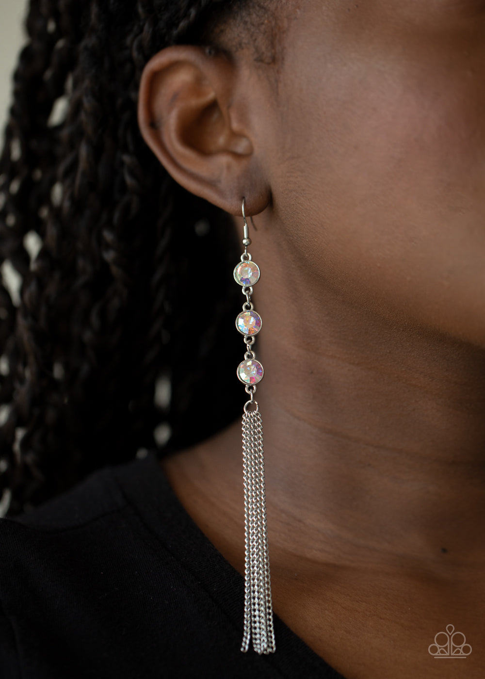 Moved to TIERS - multi (iridescent) - Paparazzi earrings ...