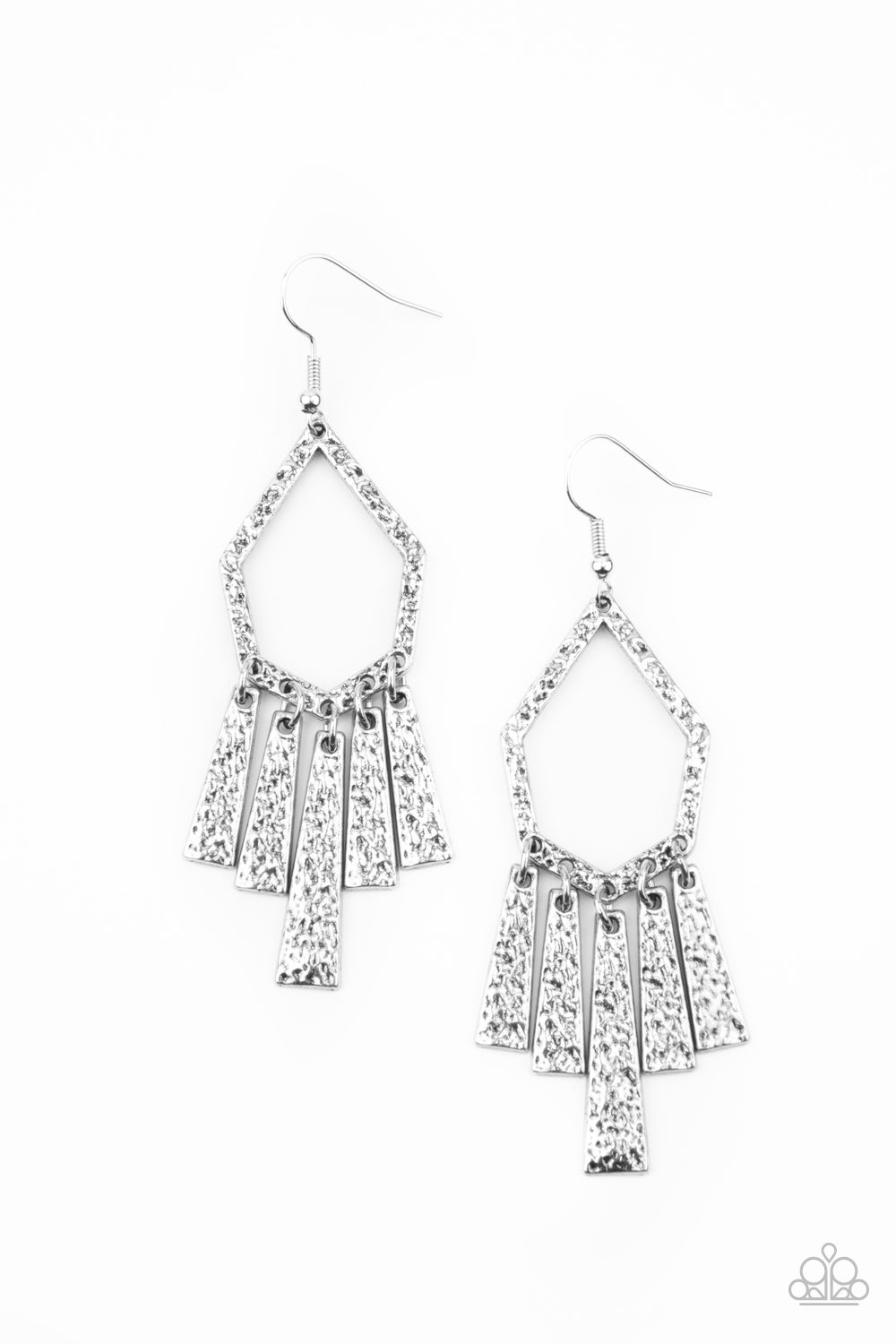 Museum Find - silver - Paparazzi earrings