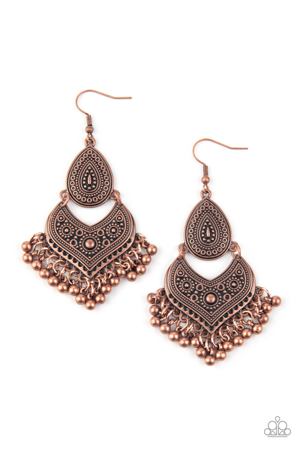 Music To My Ears - copper - Paparazzi earrings
