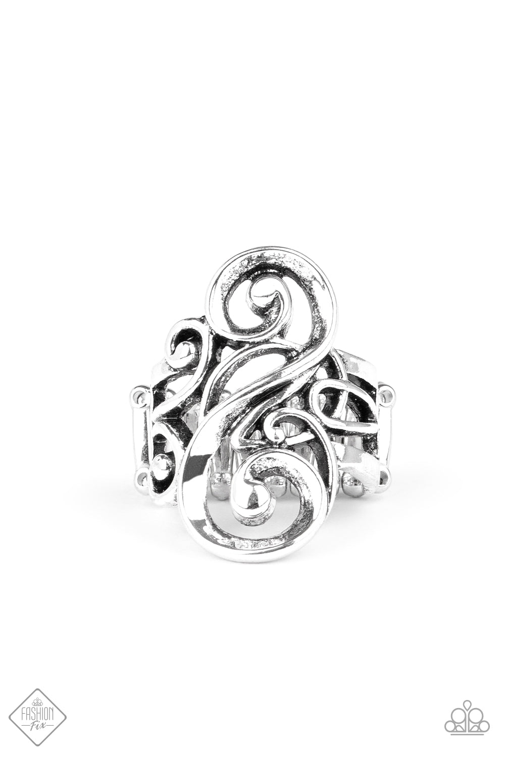 Musical Motif - silver - Paparazzi ring