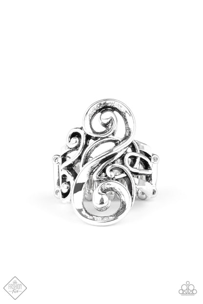 Musical Motif - silver - Paparazzi ring