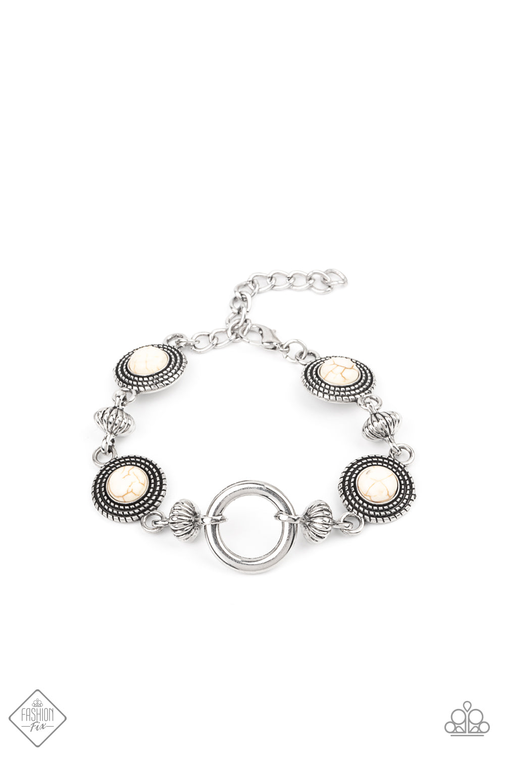 Musical Mountains - white - Paparazzi bracelet