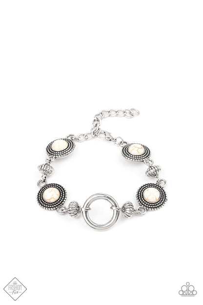 Musical Mountains - white - Paparazzi bracelet