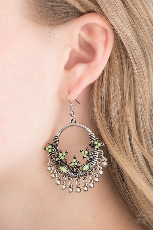 Musical Mantras - green - Paparazzi earrings