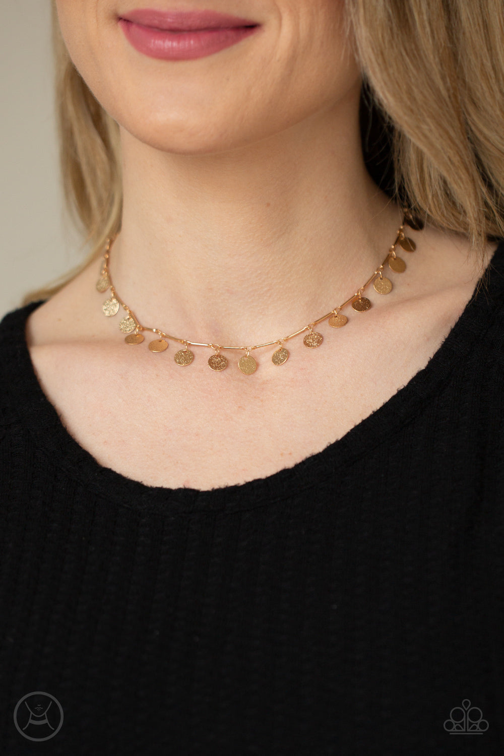 Musically Minimalist - gold - Paparazzi necklace