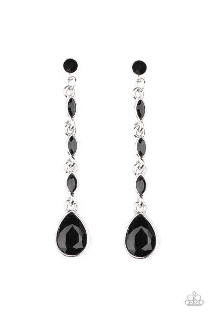 Must Love Diamonds - black - Paparazzi earrings