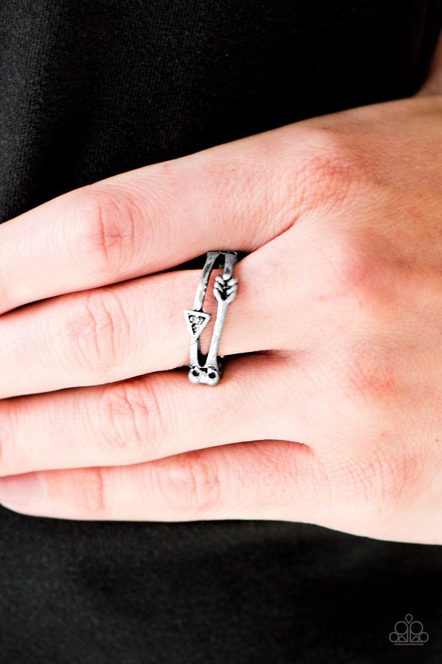 My Aim Is True - Silver - Paparazzi ring