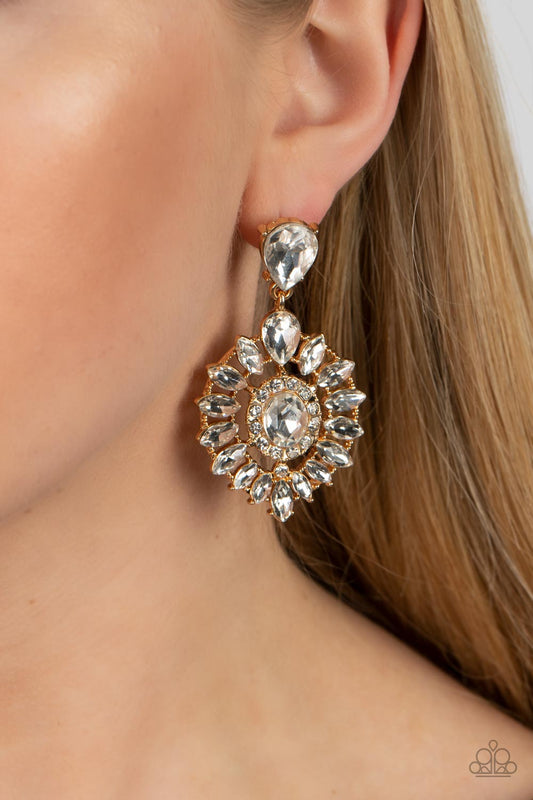 My Good LUXE Charm - gold - Paparazzi earrings