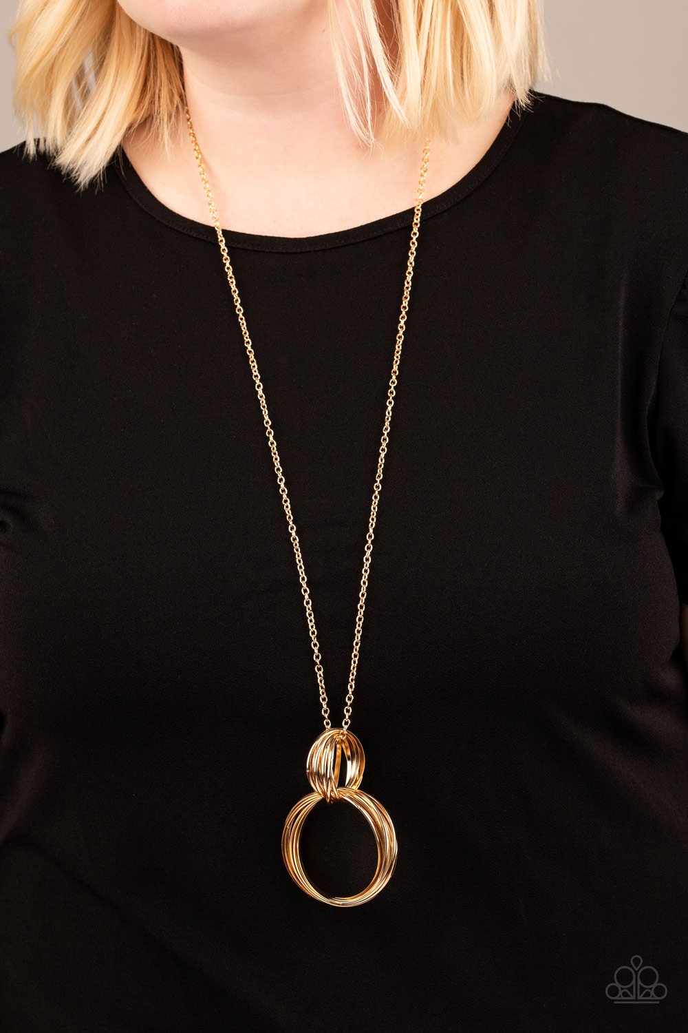 My Ears Are Ringing-gold-Paparazzi necklace