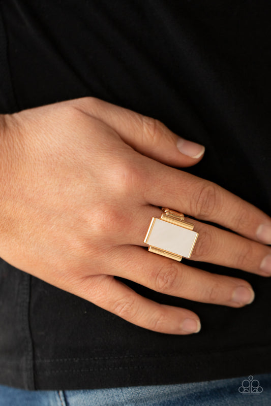 Mystical Marinas - gold - Paparazzi ring
