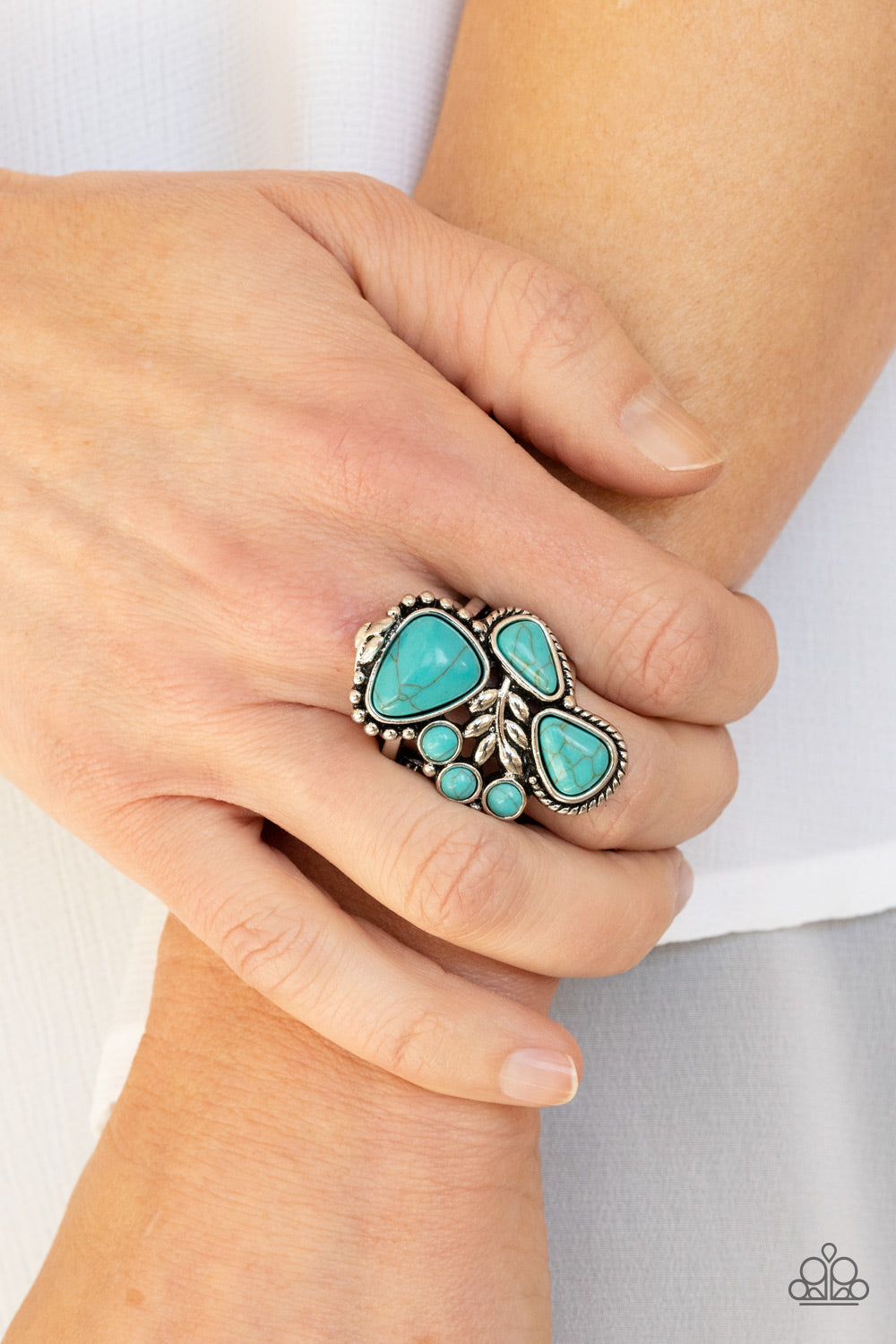 Mystical Mesa - blue - Paparazzi ring