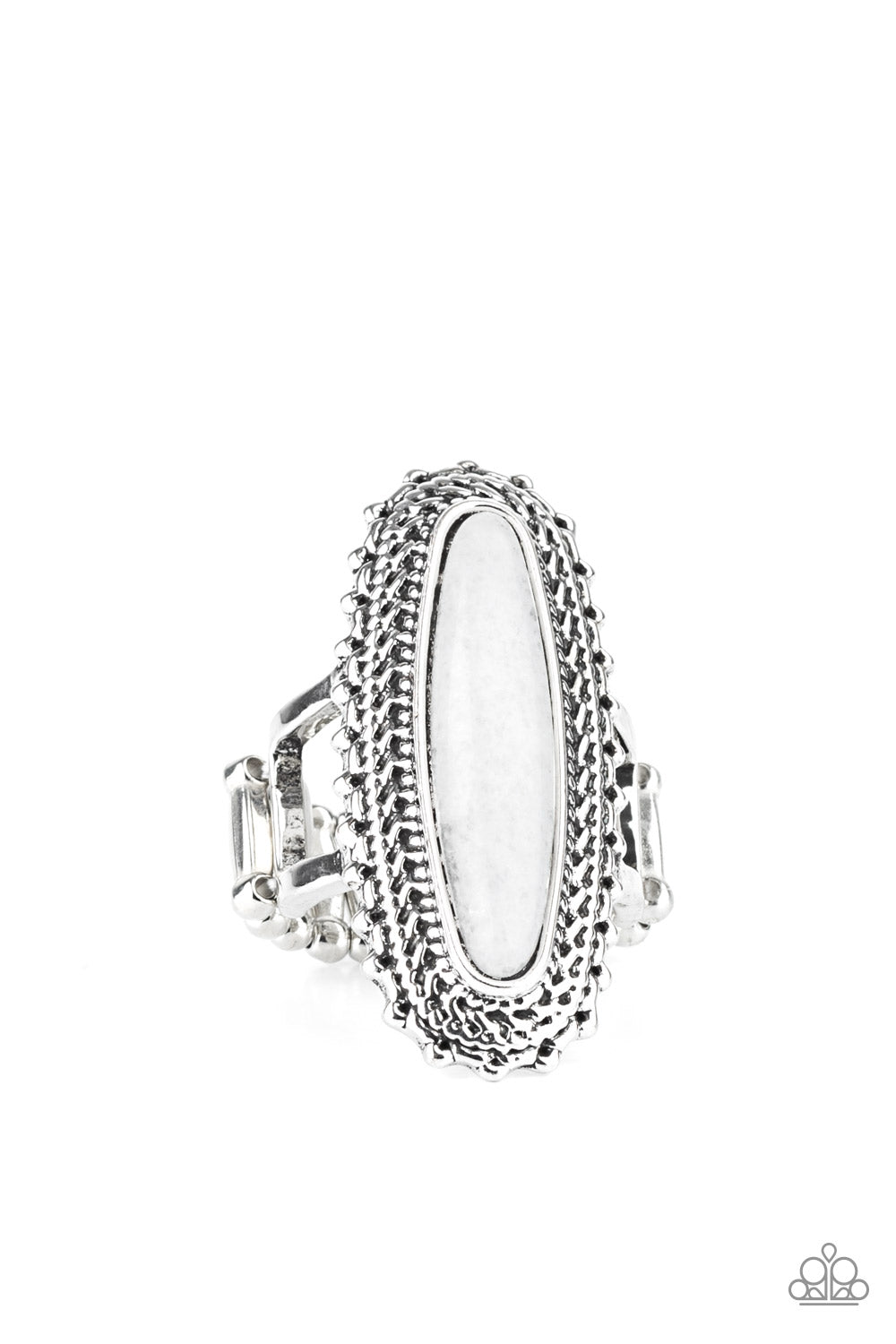 Mystical Mesa - white - Paparazzi ring