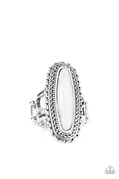 Mystical Mesa - white - Paparazzi ring