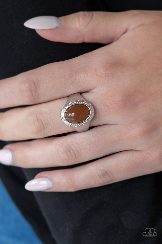 Mystically Malibu-brown-Paparazzi ring