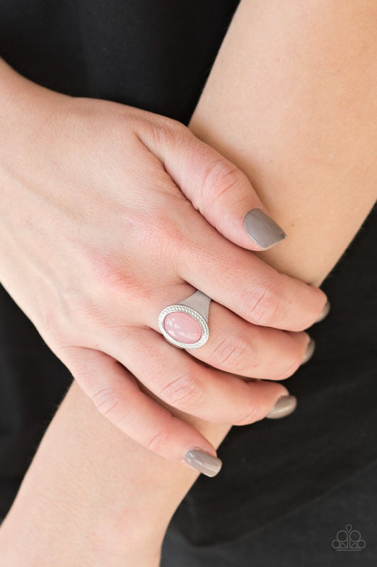 Mystically Malibu-pink-Paparazzi ring