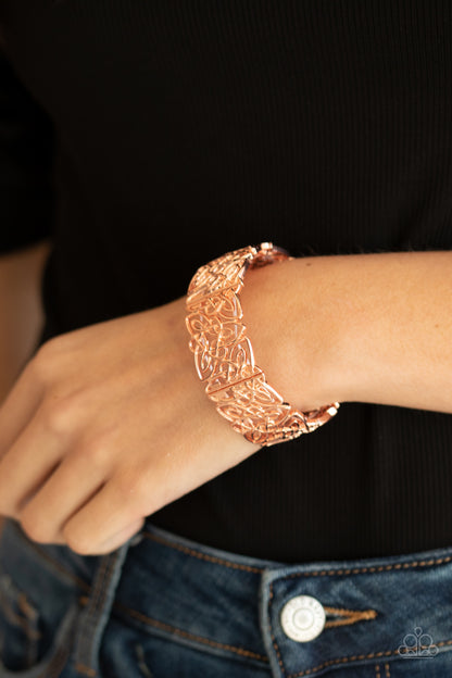 Namaste Gardens - copper - Paparazzi bracelet