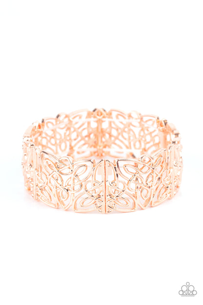 Namaste Gardens - copper - Paparazzi bracelet
