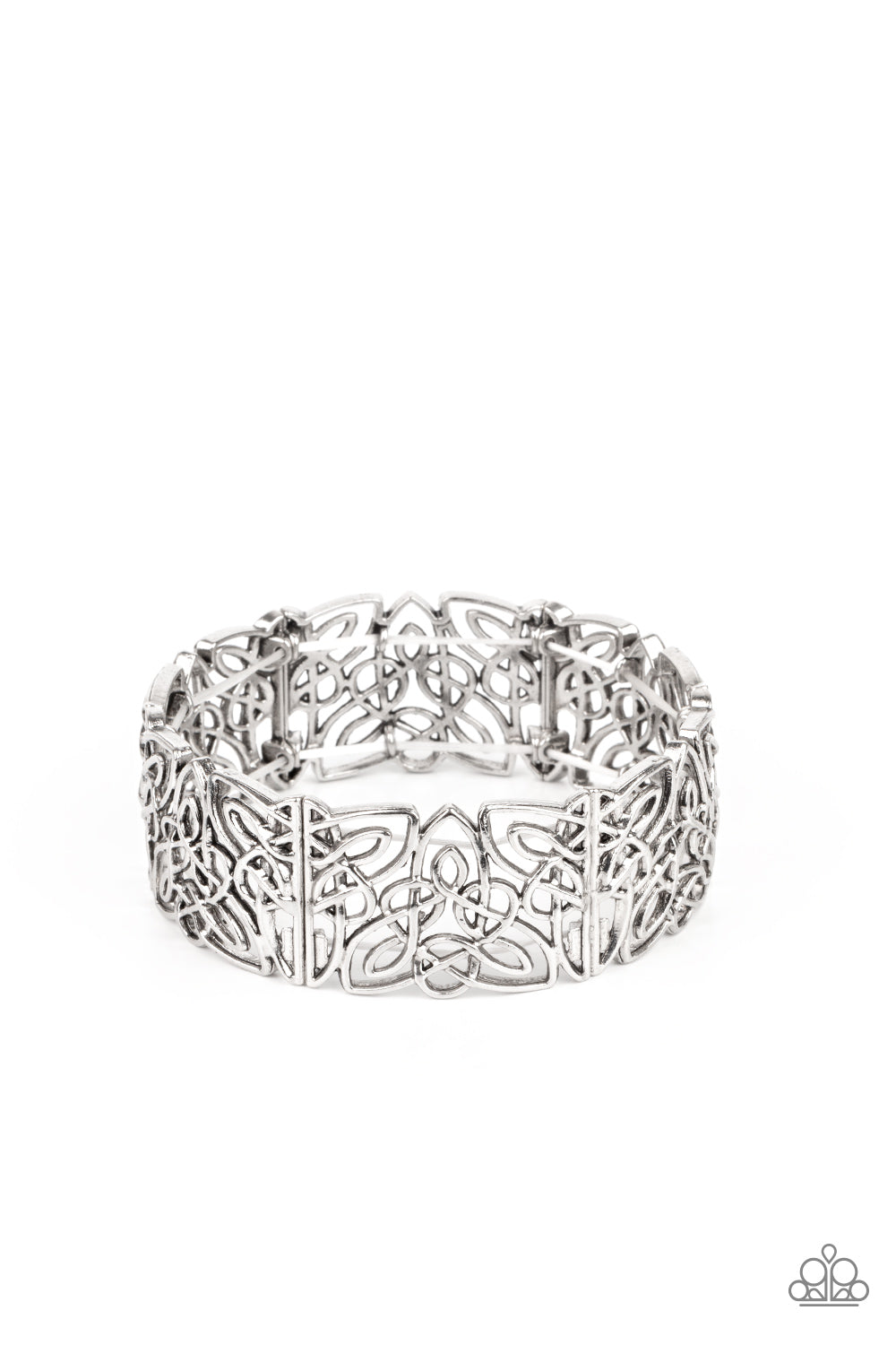 Namaste Gardens - silver - Paparazzi bracelet