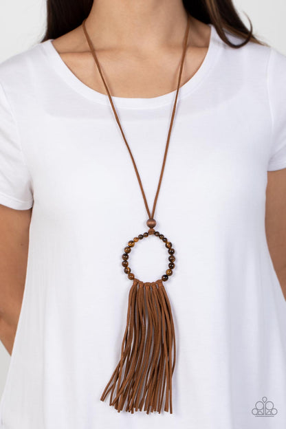 Namaste Mama - brown - Paparazzi necklace