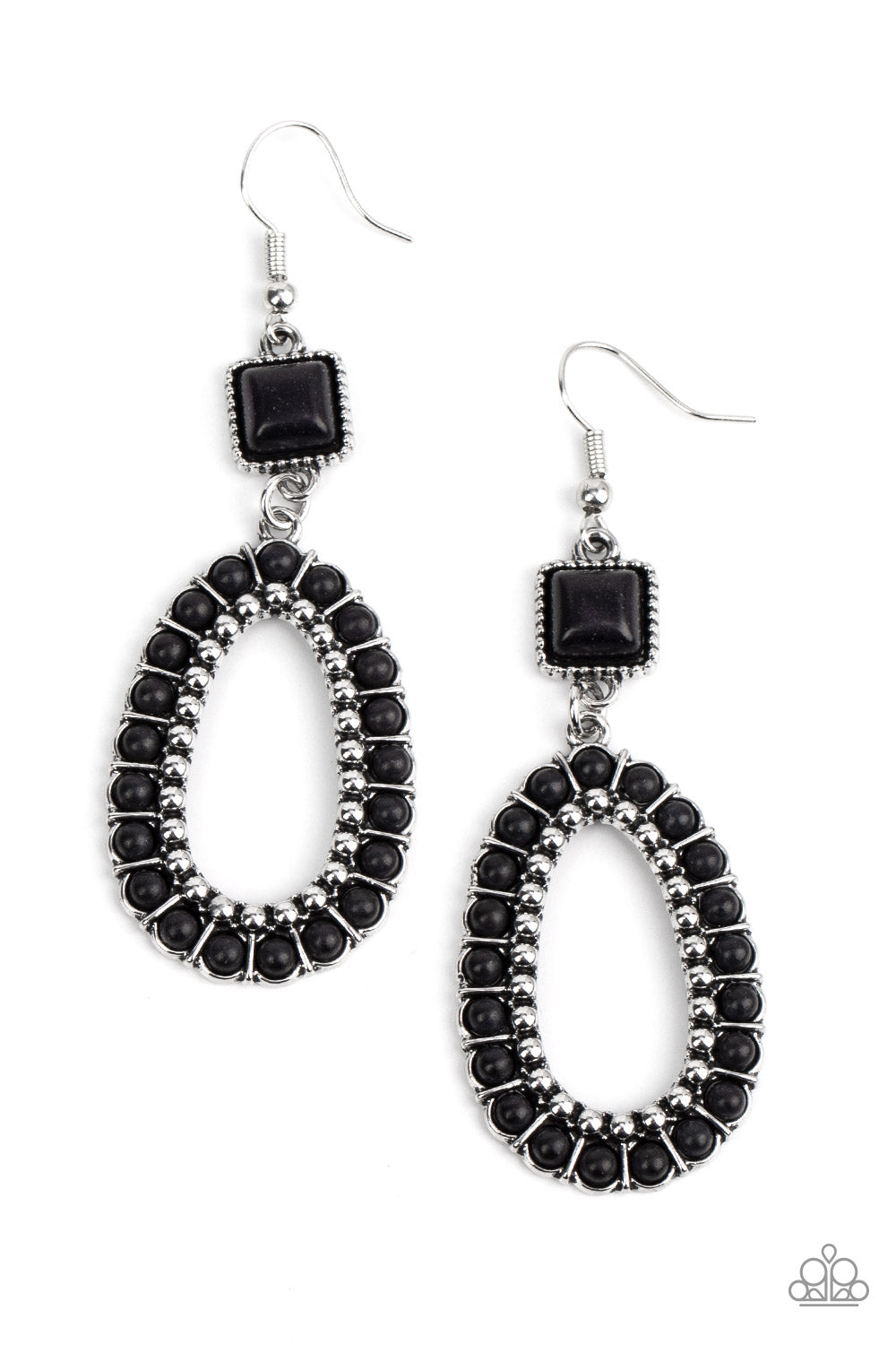 Napa Valley Luxe - black - Paparazzi earrings
