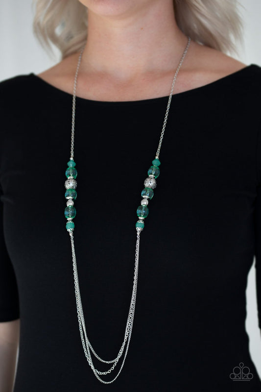 Native New Yorker-green-Paparazzi necklace