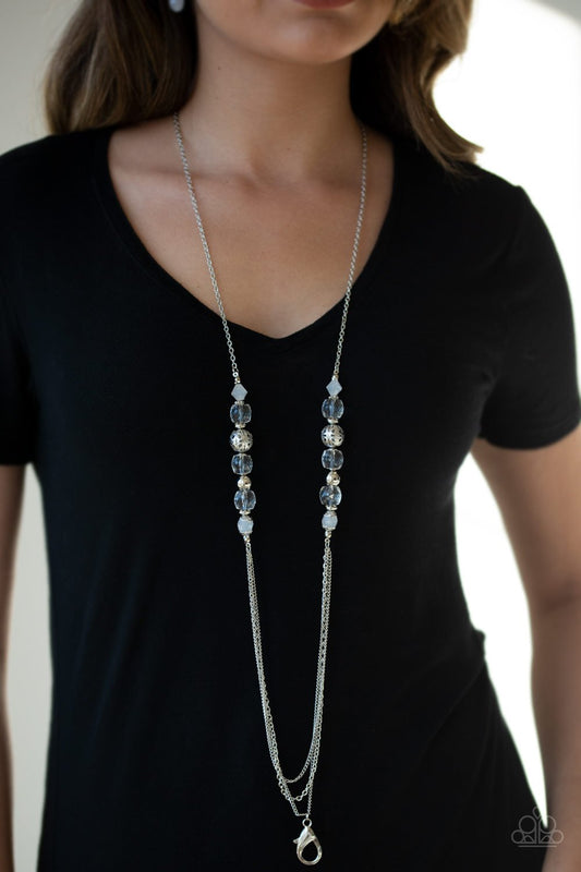 Native New Yorker-white-Paparazzi necklace