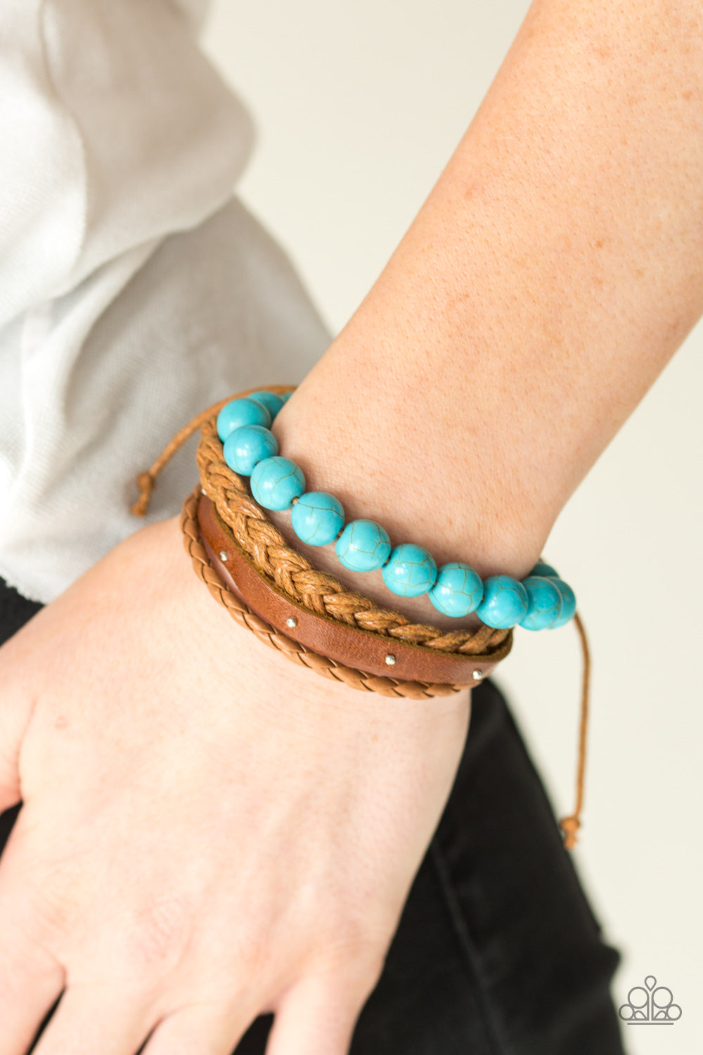 Natural Resource - blue - Paparazzi bracelet