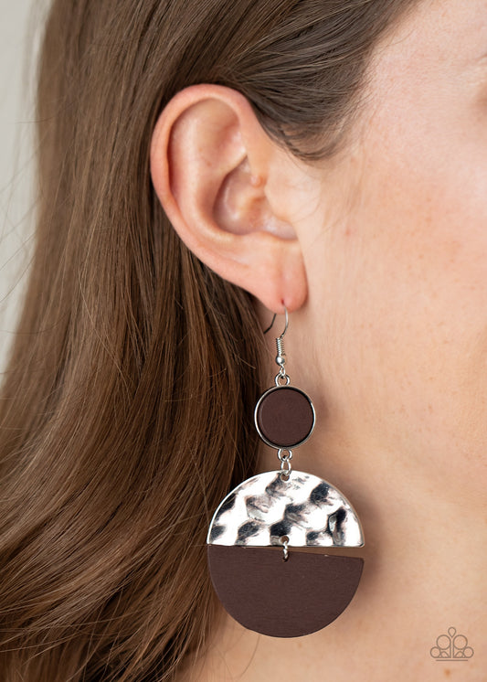 Natural Element - brown - Paparazzi earrings