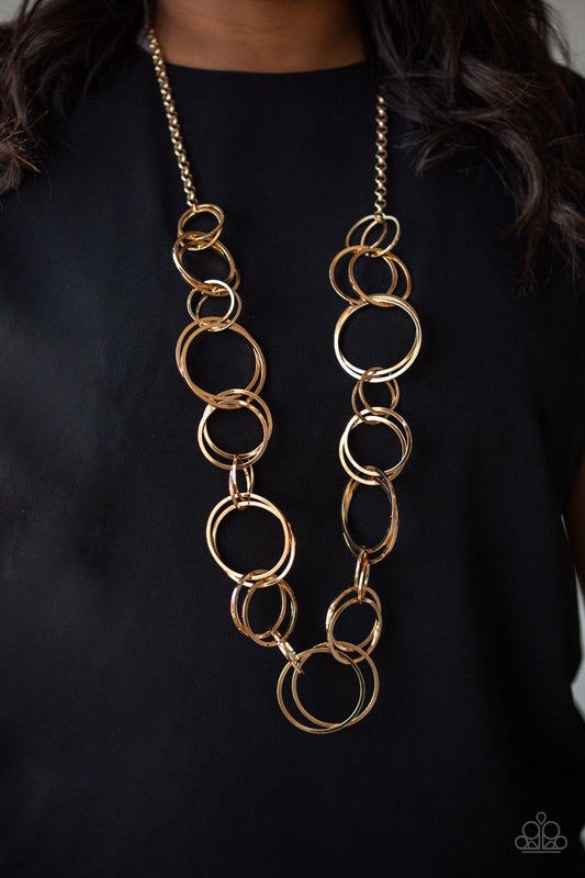 Natural Born RINGLEADER-gold-Paparazzi necklace
