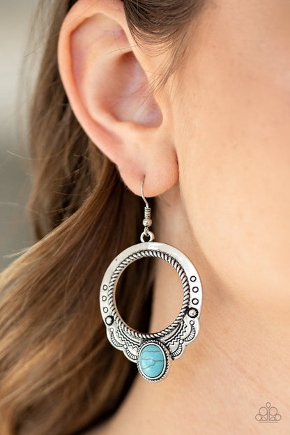 Natural Springs-blue-Paparazzi earrings