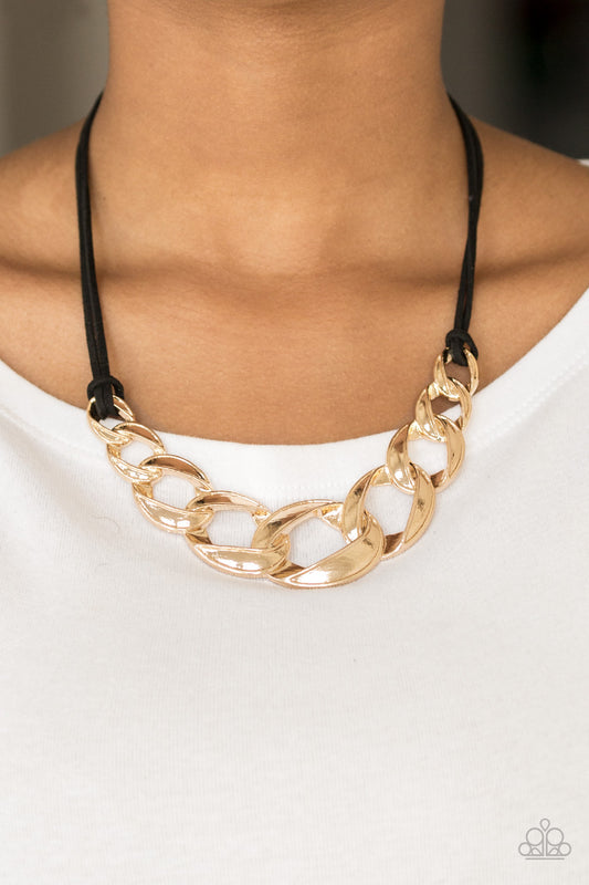 Naturally Nautical - gold - Paparazzi necklace
