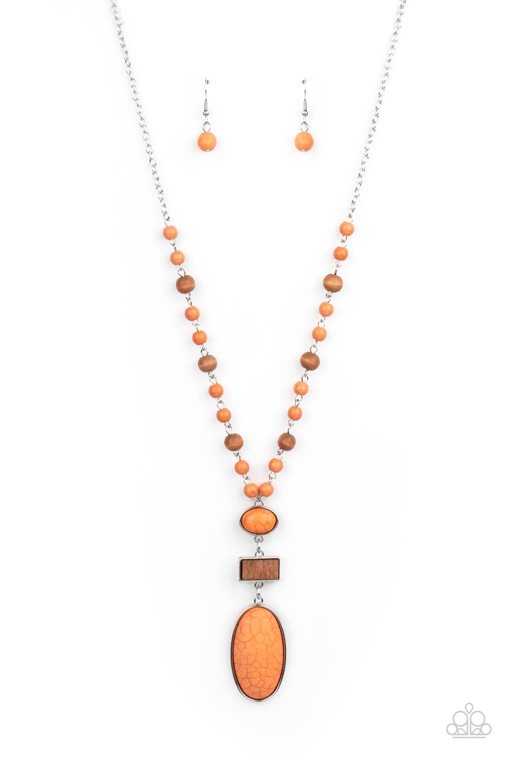 Naturally Essential - orange - Paparazzi necklace