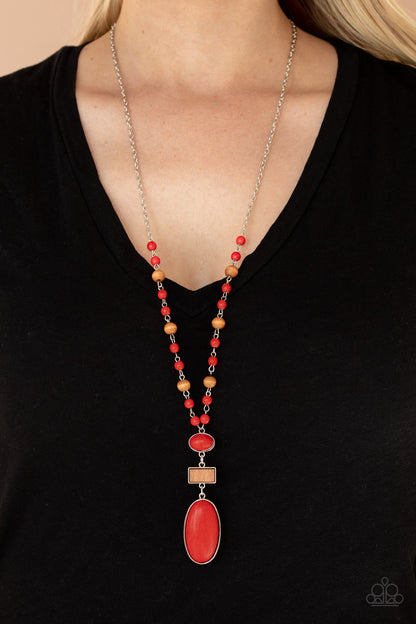 Naturally Essential - red - Paparazzi necklace