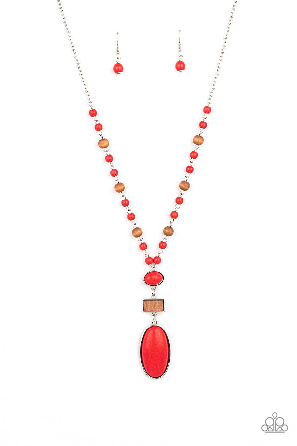 Naturally Essential - red - Paparazzi necklace