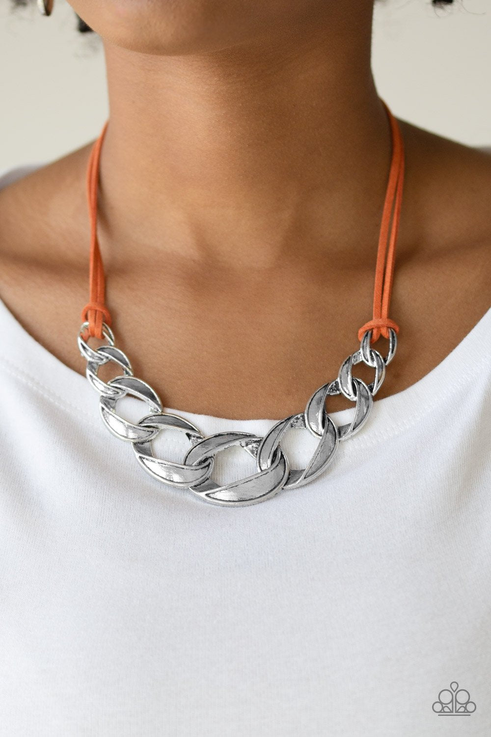 Naturally Nautical - orange - Paparazzi necklace