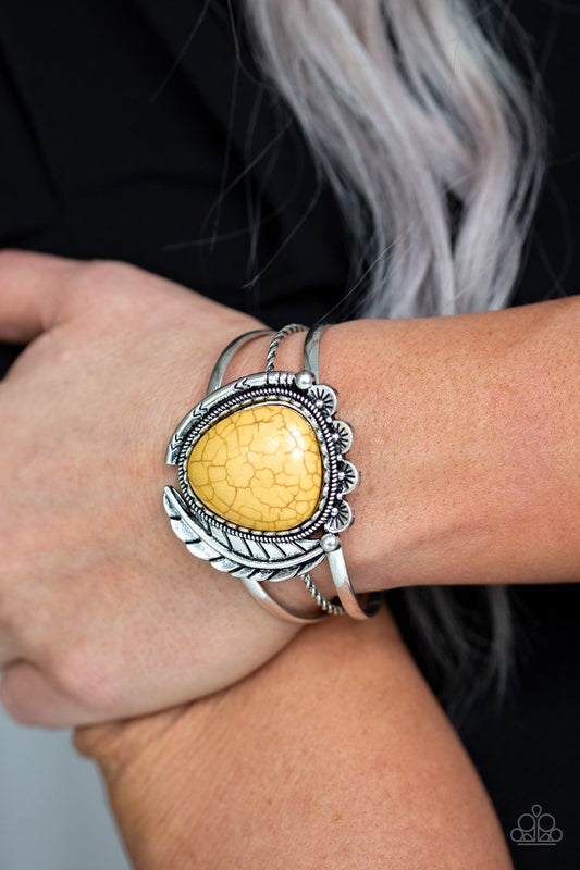 Natures Bounty-yellow-Paparazzi bracelet