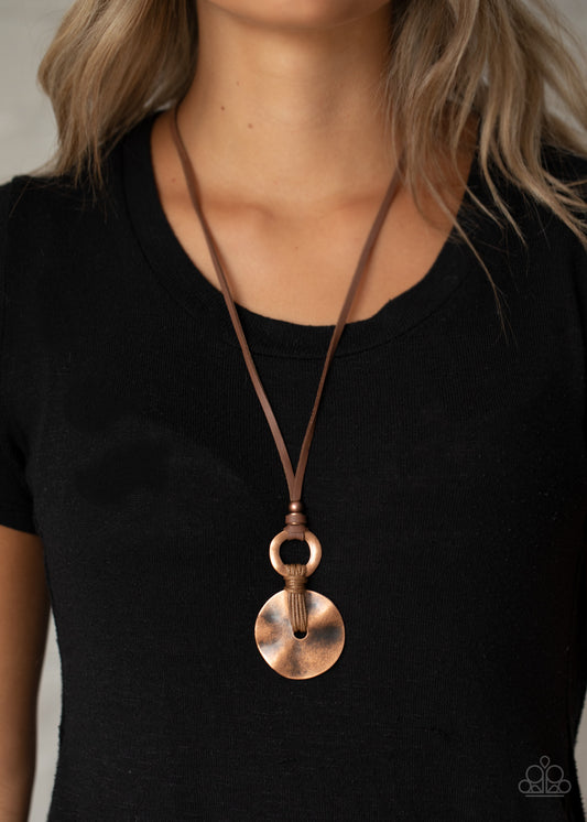 Nautical Nomad - copper - Paparazzi necklace