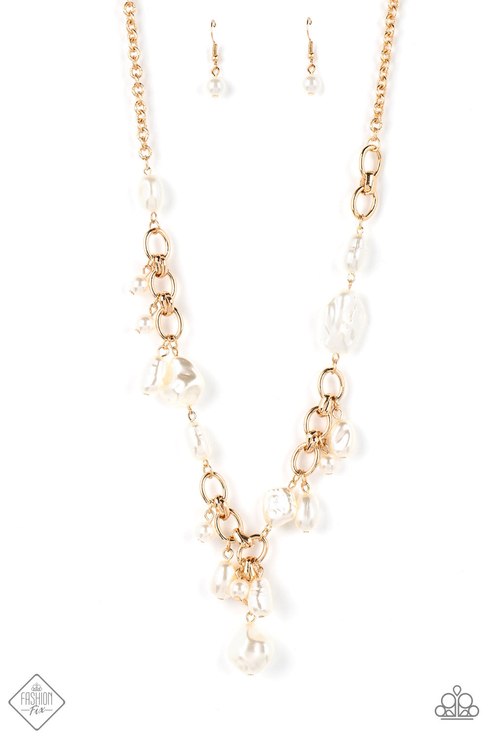 Nautical Nouveau - gold - Paparazzi necklace